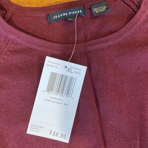 XL maroon sweater NWT